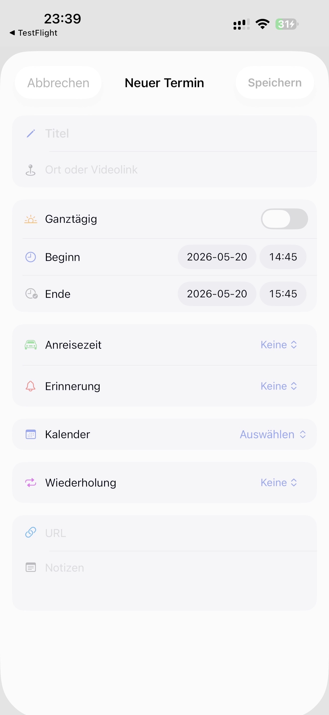 Neuer Termin in Weeknor